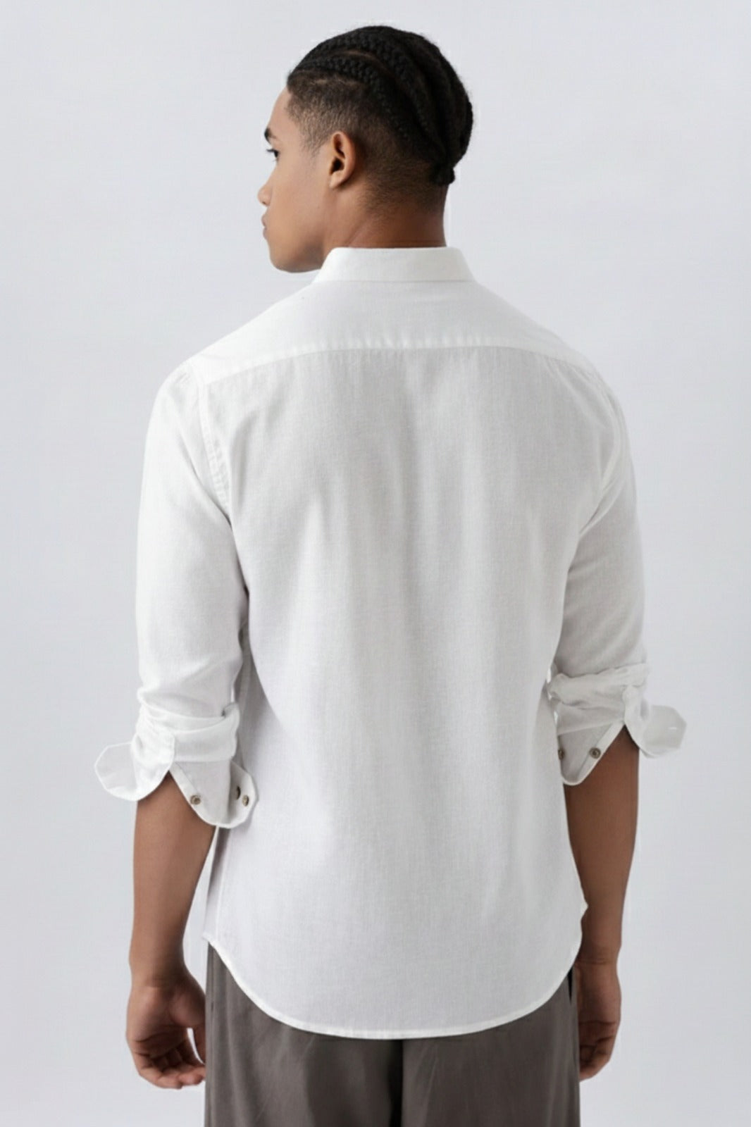 Men’s Loss Embroidered Linen Shirt