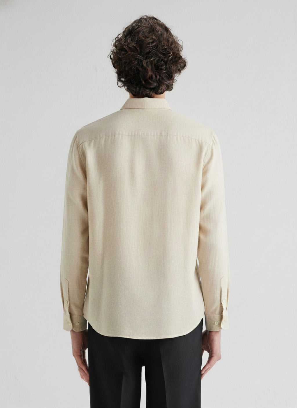 Men’s Cross Polo Embroidered Linen Shirt