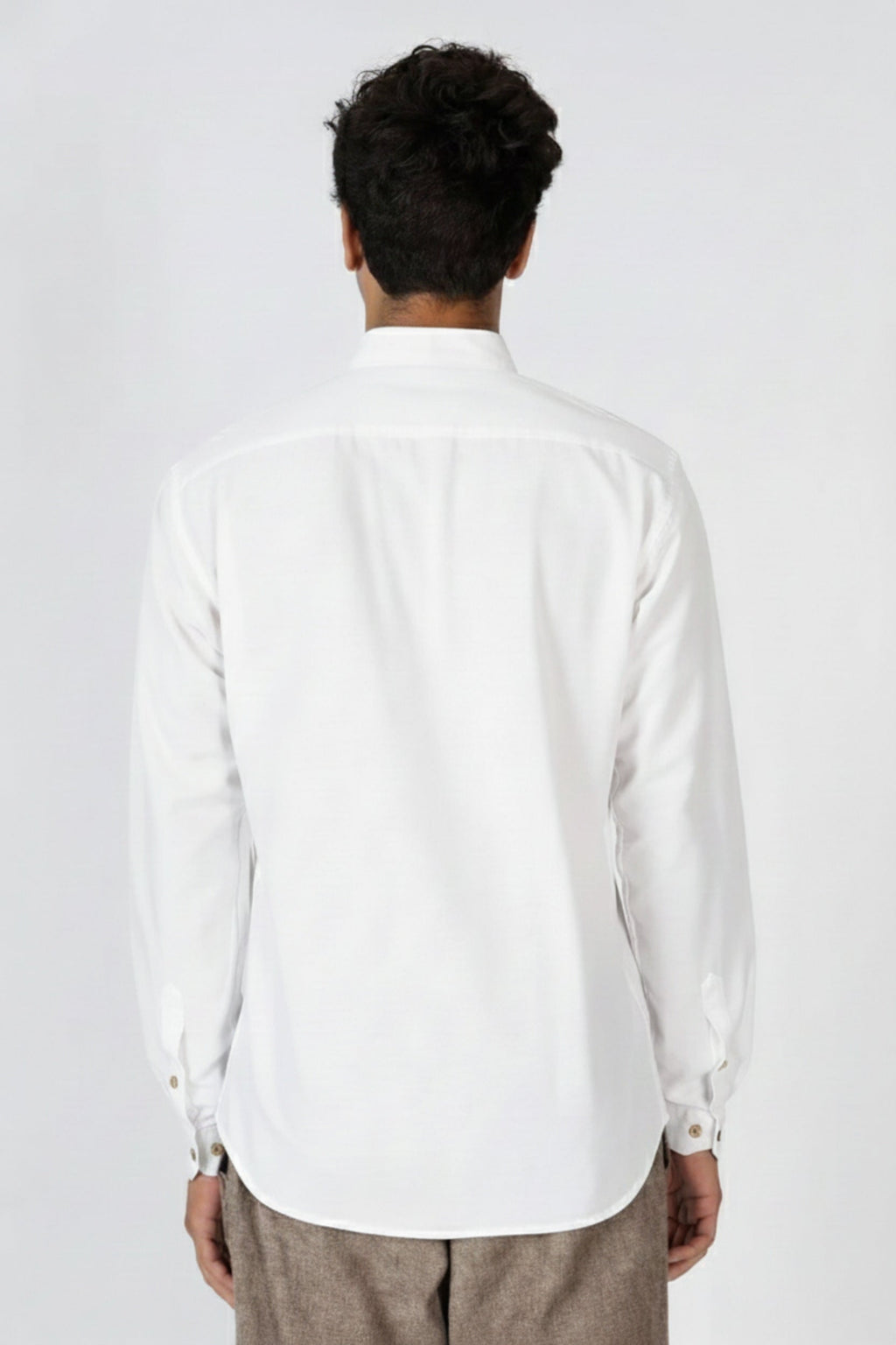 Men’s Leopard Embroidered Linen Shirt