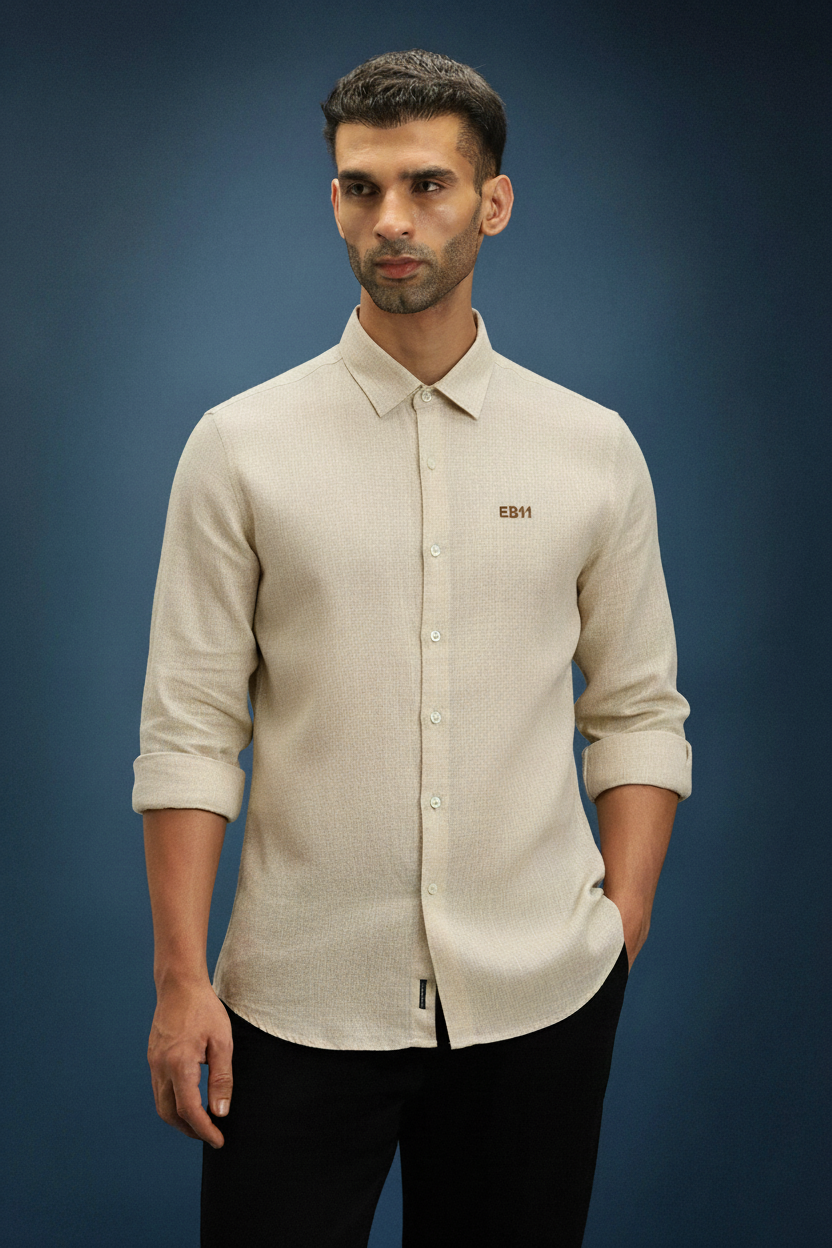Men’s EB11 Embroidered Linen Shirt