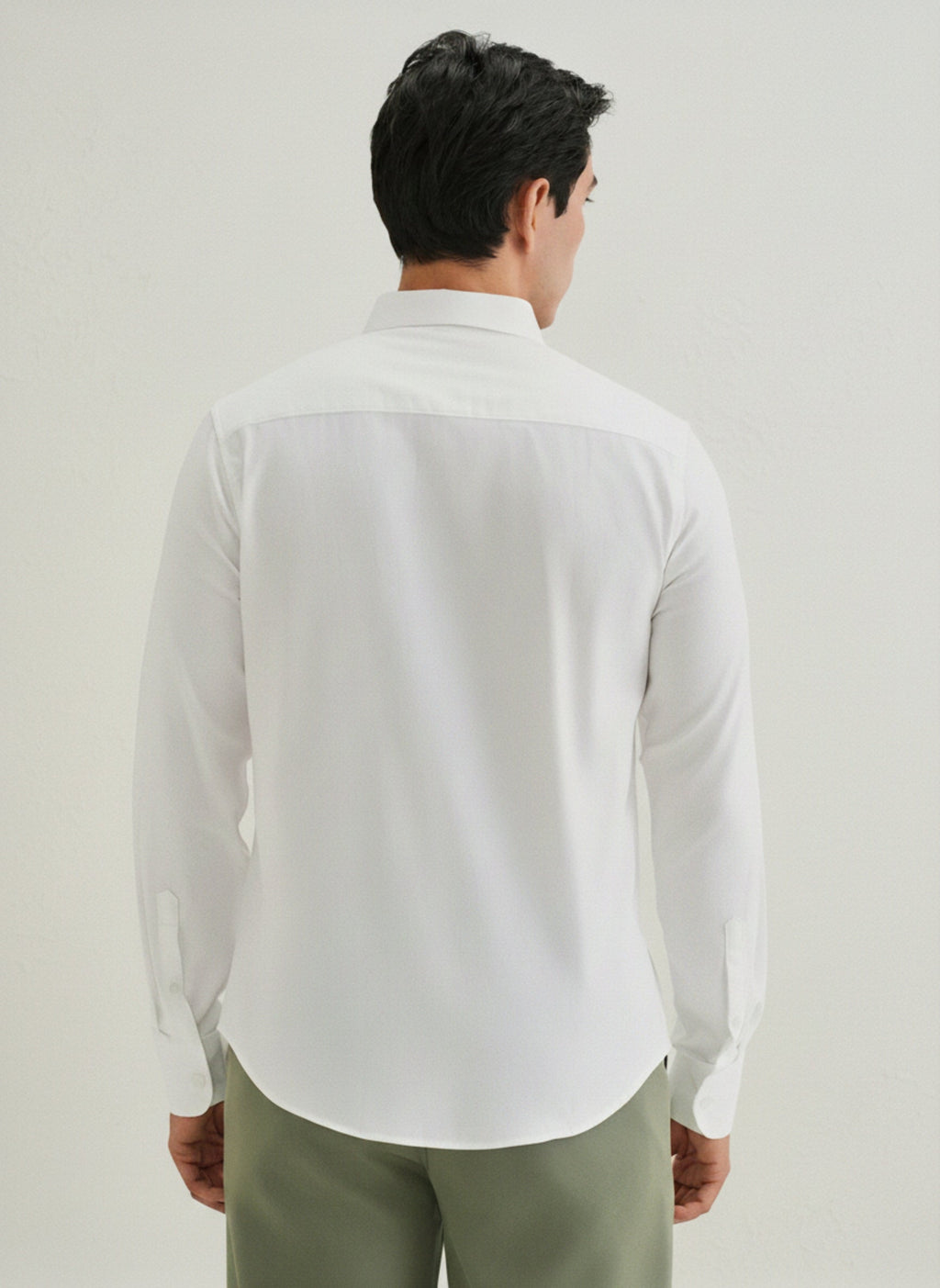 Men’s Honeycomb Embroidered Linen Shirt