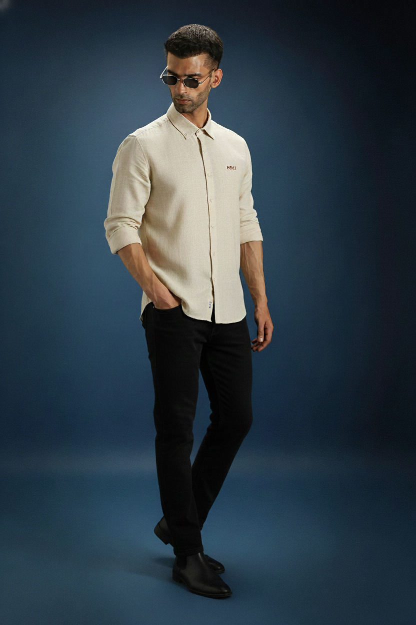 Men’s EB11 Embroidered Linen Shirt