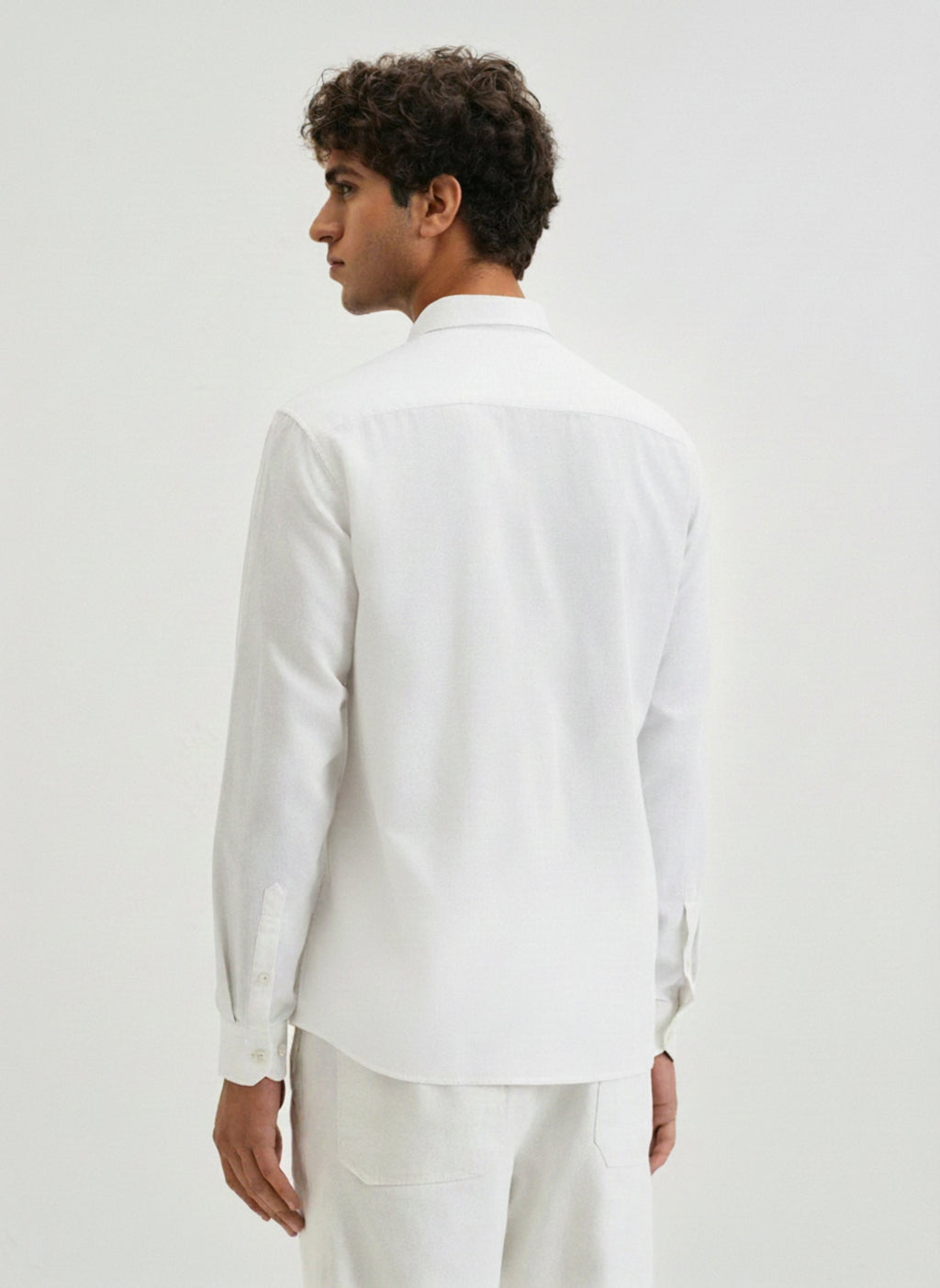 Men’s Gulf Tiger Embroidered Linen Shirt