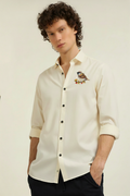 Men’s Sparrow Embroidered Linen Shirt