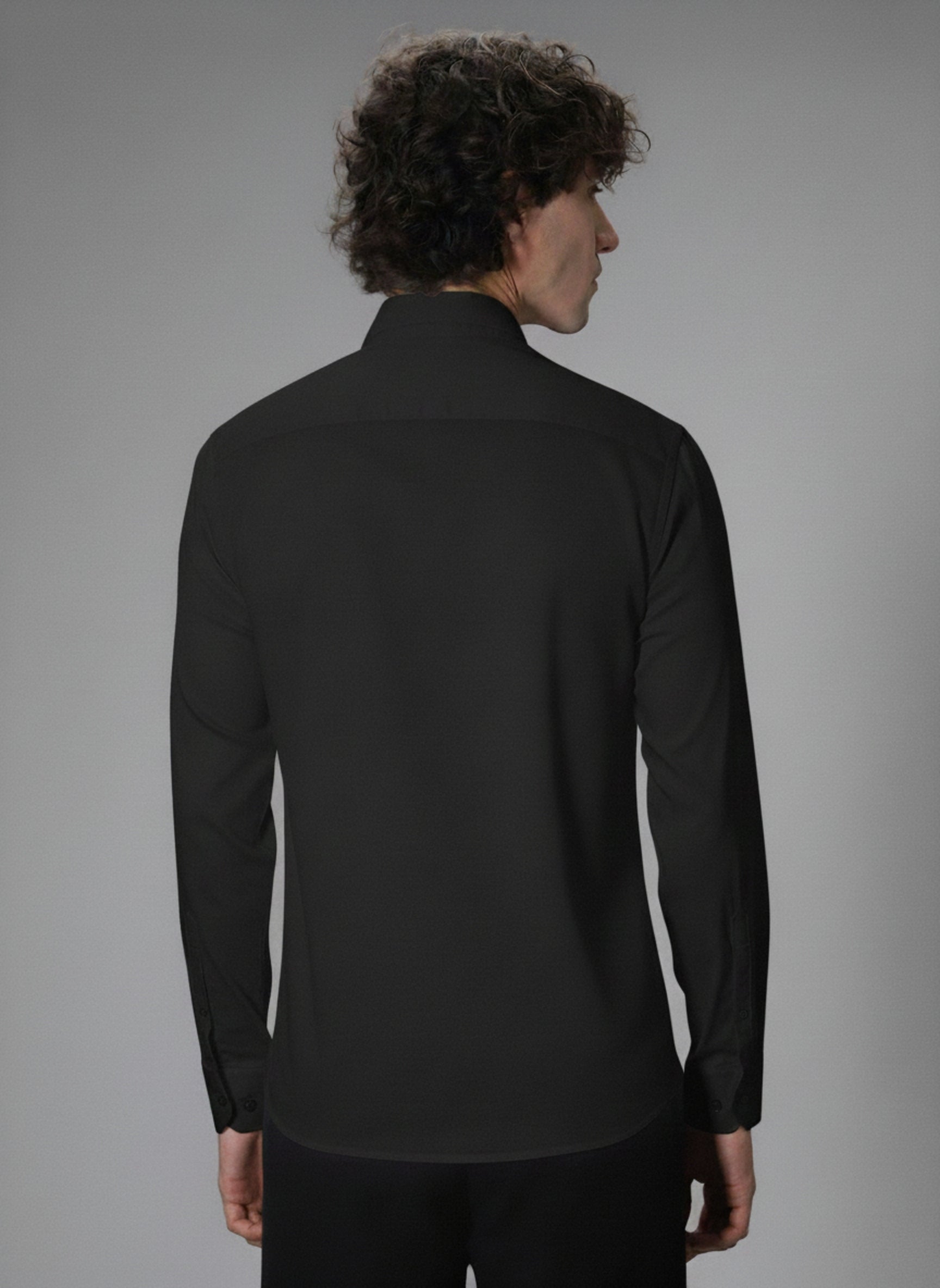 Men’s Blue Bird Embroidered Linen Shirt