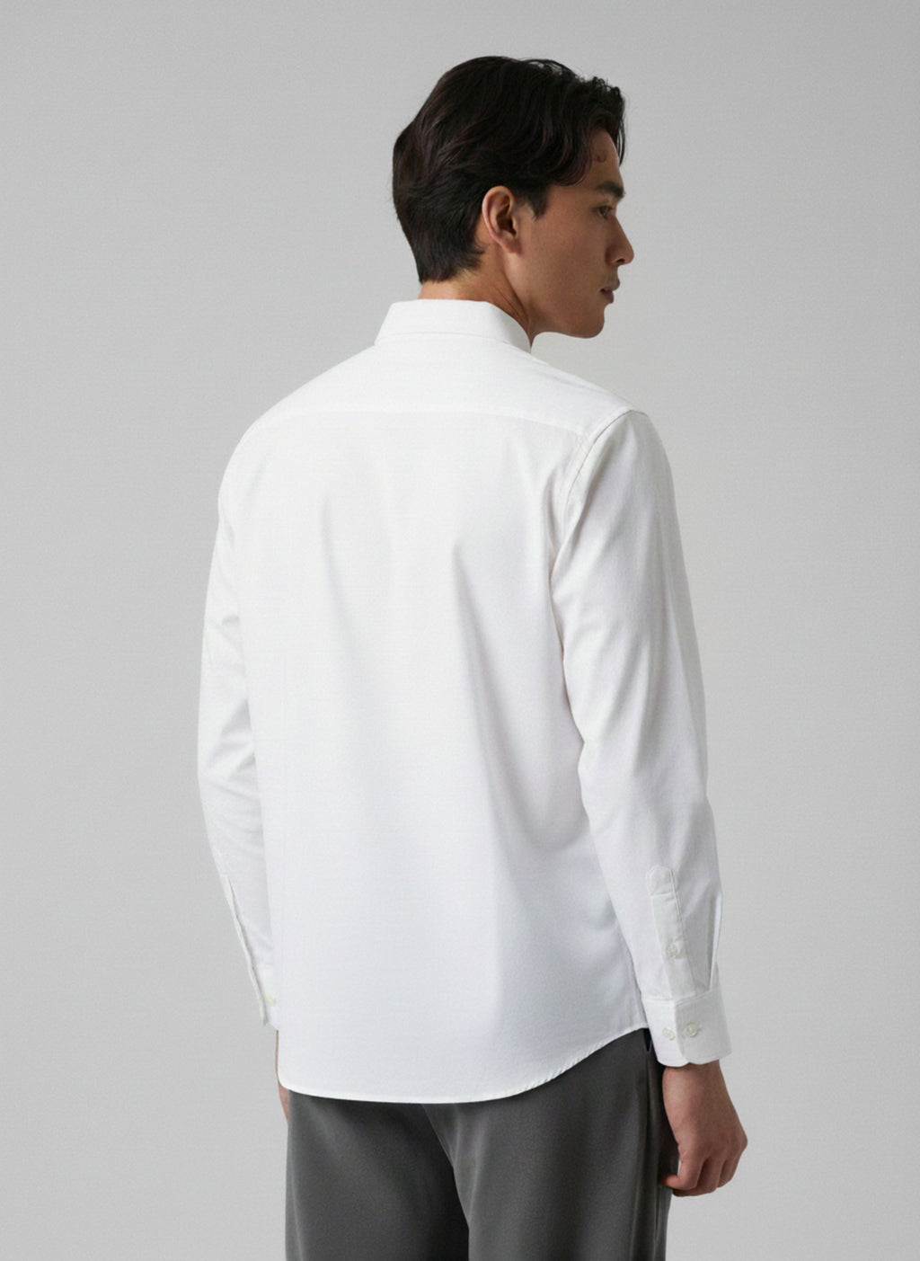 Men’s Blue Eagle Embroidered Linen Shirt